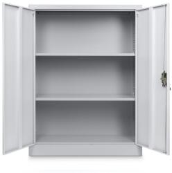 Rauman Dulap metalic universal mediu 90 x 40 x 120 cm, încuietoare cilindru, gri deschis - ral 7035 (C01-4) Dulap arhivare