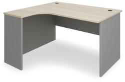 Rauman Birou de coltar SimpleOffice 140 x 120 cm, stanga, stejar deschis / gri