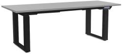 Rauman Masă înălțime reglabilă OfficeTech Strong 200 x 80 cm, picioare negre, gri deschis