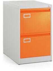 Rauman Dosar metalic A4 - 2 sertare, 45, 5 x 62 x 71, 5 cm, incuietoare cilindrica, portocaliu - ral 2004 Dulap arhivare