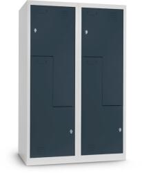 Rauman Dulap metalic Z, 120 x 50 x 180 cm, blocare cu rotire, antracit - ral 7016