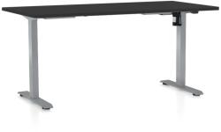 Rauman Masa inaltime reglabila OfficeTech A, 160 x 80 cm, bază gri, negru