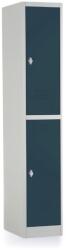 Rauman Dulap metalic - 2 cutii, 38 x 45 x 185 cm, blocare cu rotire, antracit - ral 7016