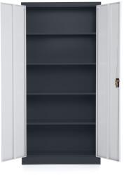 Rauman Dulap metalic universal, 90 x 40 x 185 cm, încuietoare cu cilindru, gri deschis - ral 7035 (C01-3) Dulap arhivare