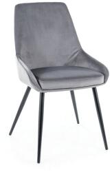 SIGNAL MEBLE Scaun de bucaterie Cobe Velvet, gri (COBEVCSZ)