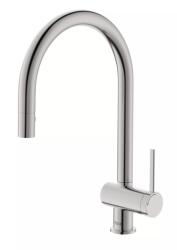 Roca Baterie bucatarie Roca ONA A5A811FSM0, inalta, tip C, dus, mat, Otel satinat (A5A811FSM0)