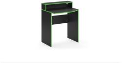 Vicco Kron játékasztal, 100x60 cm, fekete/zöld