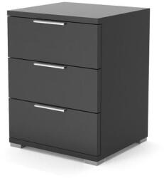 Vicco Florenz 3 fiókos éjjeliszekrény, fekete - ardorado