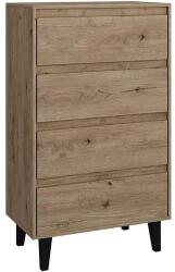 Vicco Bahia 4 fiókos komód, tölgy, 70x117 cm
