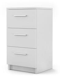 Vicco éjjeliszekrény, 3 fiókos, fehér - ardorado