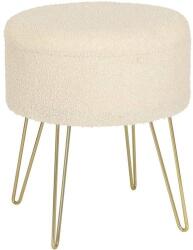 Woltu kerek univerzális zsámoly tárolóhellyel, krém - ardorado