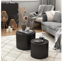 Livinity Giva kisasztal szett, 2 db, fekete - ardorado