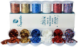 Superstar nagyszemcsés csillám szett 6 db - Celebration 130ml
