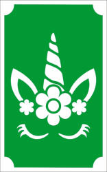 Body Deco Csillámtetoválás sablon unikornis 148
