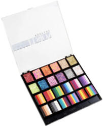 Fusion Body Art Fusion csíkos arcfesték és Glitter krém paletta - One Stroke & Glitter Cream Palette | Rainbow Party