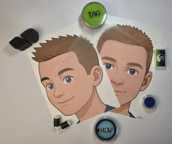 Body Deco Arcfestés gyakorlólap Fiú 2 részes A4