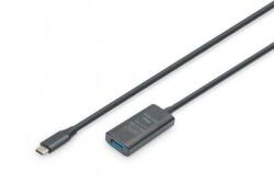 ASSMANN Assmann-DIGITUS Active USB 3.2 Gen1 5G hosszabbító kábel, USB-C - USB-A, 5m - DA-73110 (DA-73110)