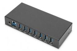 ASSMANN Assmann-DIGITUS USB 3.0 Hub 7 portos, ipari vonal - DA-70258-1 (DA-70258-1)