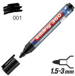 edding Marker Edding 360 pe tablă albă vârf rotund negru 1, 5-3 mm (7580019000)