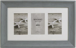 Kenro Bergamo Grey multi képkeret, 3db 10x15, faerezet hatás, szürke (KE-BERG1015GR-3) (KE-BERG1015GR-3)