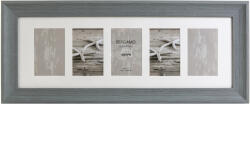 Kenro Bergamo Grey multi képkeret, 5db 10x15, faerezet hatás, szürke (KE-BERG1015GR-5) (KE-BERG1015GR-5)