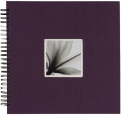 Dörr Dörr fotóalbum, spirálos, ablakos, beragasztós, UniTex, 34x34cm, 20lap/40oldal, lila (D880354) (D880354)