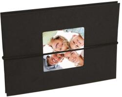 Dörr Dörr fotóalbum, leporelló, ablakos, 24db 10x15, fekete (D850610)