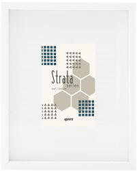 Kenro Strata Classic képkeret, 10x15cm, teljes méret 20x25cm, fehér (KE-ST1015W) (KE-ST1015W)