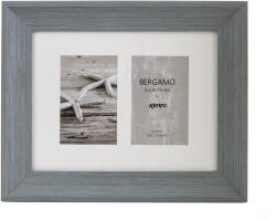 Kenro Bergamo Grey multi képkeret, 2db 10x15, faerezet hatás, szürke (KE-BERG1015GR-2) (KE-BERG1015GR-2)