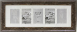 Kenro Bergamo Rustic Brown multi képkeret, 5db 10x15, faerezet hatás, barna (KE-BERG1015BN-5) (KE-BERG1015BN-5)