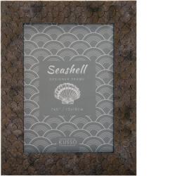Kenro Sea Shell Design képkeret 10x15, halpikkely 3D minta, bronz barna (KE-YSS1015) (KE-YSS1015)
