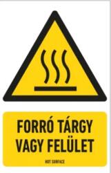  munkavédelmi tábla pvc 160x250 forró tárgy vagy felület
