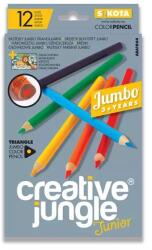 SaKOTA Creative Jungle 12 darabos jumbo háromszögletű színes ceruza (ABA1864A) - jateknet