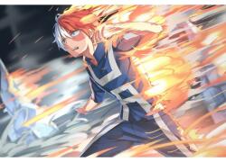 Shouto Todoroki My Hero Academia Poszter, 61x90cm, Többszínű (poster133-7777777777777785464)