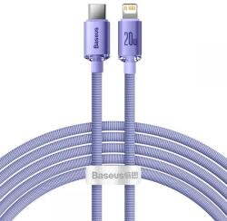Baseus Cablu pentru incarcare si transfer de date Baseus Crystal Shine, USB Type-C/Lightning, 20W, 2m, Mov