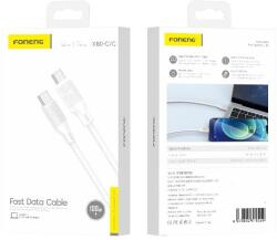 FONENG kábel X80 USB-C - USB-C PD 100W 1M Fehér
