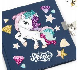 Derform Uniornis - Kreatív kulcsos napló gyémántokkal 13 x 13 cm (DPKD3KJR14) (DPKD3KJR14)