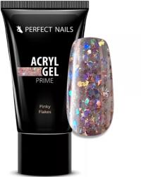 Perfect Nails Csillámos AcrylGel Prime - Tubusos Akril Gél 15g - Pinky Flakes