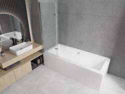 Mexen Felix Kádparaván 2 részes 100 x 140 cm, átlátszó nano, króm - 890-100-002-01-00 Kádparaván (5903163385531)