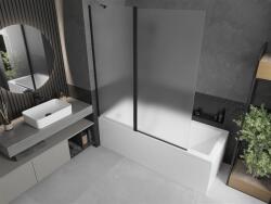 Mexen Flip Kádparaván 1 részes 140 x 150 cm, szron, fekete - 894-140-101-70-30 Kádparaván (5907709149137)