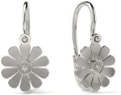 Atcom Jewelry ATCOM Ezüst Virág Fülbevaló - Kristályokkal - 925-ös Ezüst