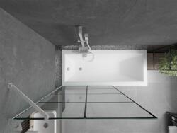 Mexen Next Kádparaván 1 részes 100 x 150 cm, fekete wzór, fehér - 895-100-000-00-77-20 Kádparaván (5905315136152)