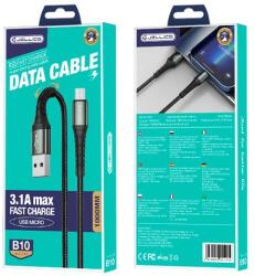 Jellico kábel B10 Micro USB 3.1A 1M Fekete