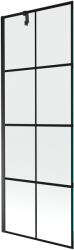 Mexen Next Kádparaván 1 részes 70 x 150 cm, fekete wzór, fekete - 895-070-000-00-77-70 Kádparaván (5905315136305)
