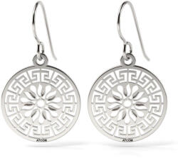 Atcom Jewelry ATCOM - Görög Minta Ezüst Fülbevaló - 925 Sterling Ezüst