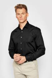 Calvin Klein Camasa Calvin Klein 2ply Poplin Stretch Slim Shirt K10K103025 44 IT Negru