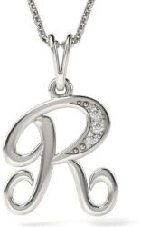 Atcom Jewelry ATCOM - Ezüst ' R' Betűs Medál Nyaklánc - 925-ös Ezüst