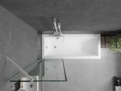Mexen Next Kádparaván 1 részes 60 x 150 cm, fekete wzór, fehér - 895-060-000-00-70-20 Kádparaván (5905315135810)