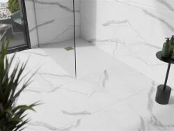 Mexen Stone+ SMC zuhanytálca 140 x 100 cm, fehér , takaró arany - 44101014-G Kompozit zuhanytálca Kompozit zuhanytálca (5905315222947)