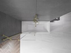 Mexen Velar Kádparaván 2 részes csúszó 90 x 150 cm, átlátszó nano, arany s csiszolt- 896-090-000-01-55 Kádparaván (5905315221094)